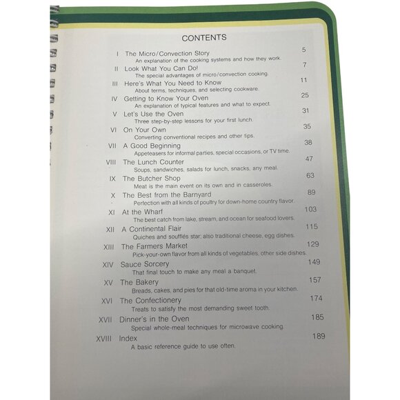 Kenmore Micro/Convection Cooking Cookbook 1981 Illustrated Spiral Bound - Picture 3 of 5